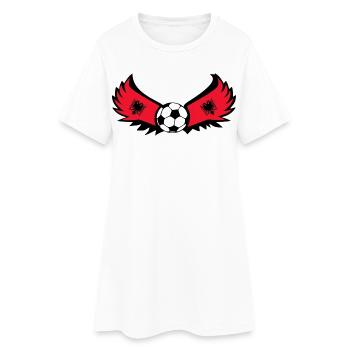 Football Albanie - Robe T-shirt Femme - blanc - Devant