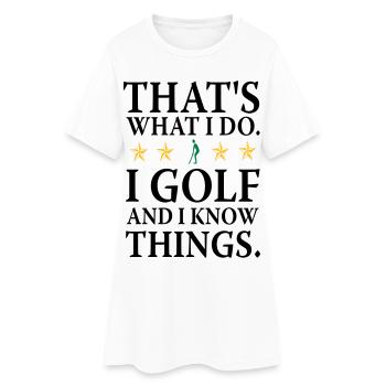 Ich do Golf - Women’s T-Shirt Dress - white - Front