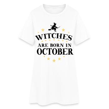 Sorcières Oktober - Robe T-shirt Femme - blanc - Devant
