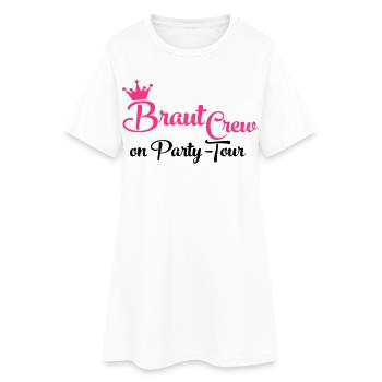 Bride équipe - Robe T-shirt Femme - blanc - Devant