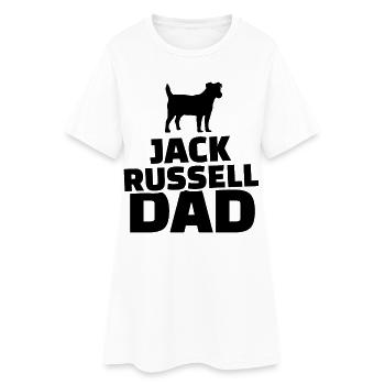 Jack Russel Dad - Frauen T-Shirt-Kleid - Weiß - Vorne