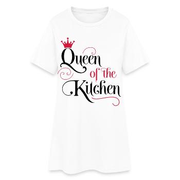 cuisine - Robe T-shirt Femme - blanc - Devant