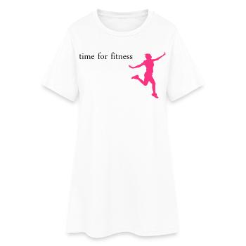 sport - Robe T-shirt Femme - blanc - Devant