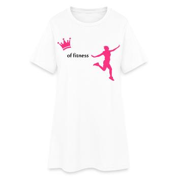 sport - Robe T-shirt Femme - blanc - Devant