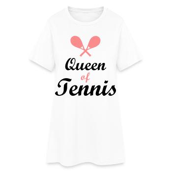 Tennis - Frauen T-Shirt-Kleid - Weiß - Vorne
