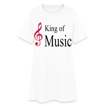 musique - Robe T-shirt Femme - blanc - Devant