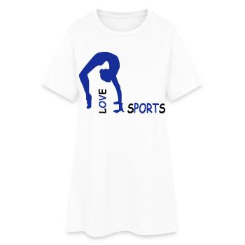 sports - Women’s T-Shirt Dress - white - Front
