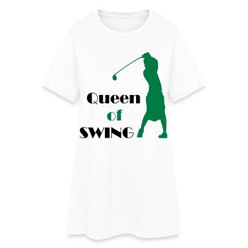 golf sport - Robe T-shirt Femme - blanc - Devant