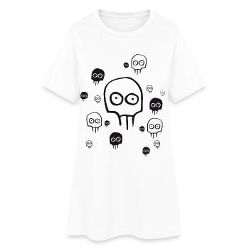 Monstre halloween fantômes yeux manga crapuleux snap - Robe T-shirt Femme - blanc - Devant