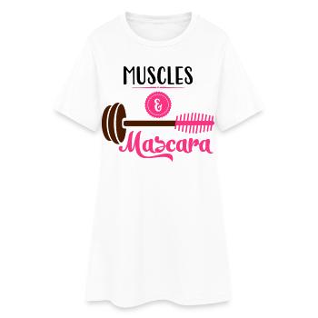 fitness - Women’s T-Shirt Dress - white - Front