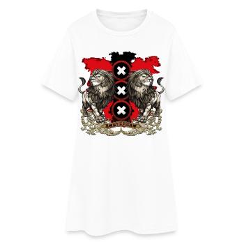 Armoiries d'Amsterdam 2018 blanc - Robe T-shirt Femme - blanc - Devant