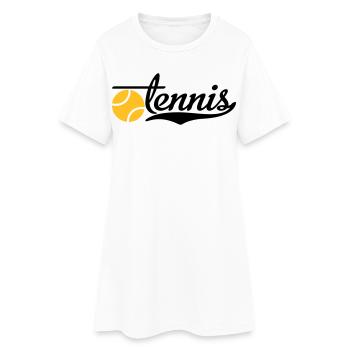 tennis - Robe T-shirt Femme - blanc - Devant