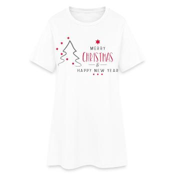 Christmas - Women’s T-Shirt Dress - white - Front