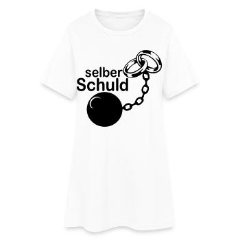 Junggesellenabschied , JGA - Selber Schuld(25) - Frauen T-Shirt-Kleid - Weiß - Vorne