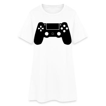 Controller - Women’s T-Shirt Dress - white - Front