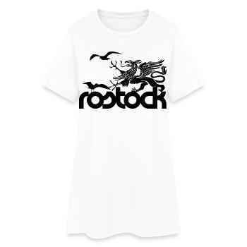 Rostock - Griffon et Seagulls - Robe T-shirt Femme - blanc - Devant