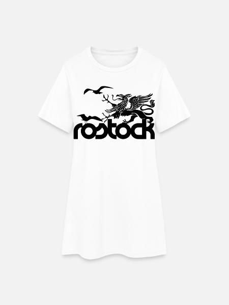 Rostock - Griffon et Seagulls - Robe T-shirt Femme - blanc