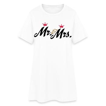 mariage - Robe T-shirt Femme - blanc - Devant