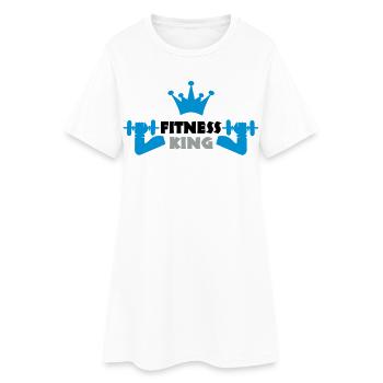sportif - Robe T-shirt Femme - blanc - Devant