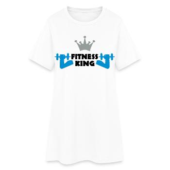 sportif - Robe T-shirt Femme - blanc - Devant