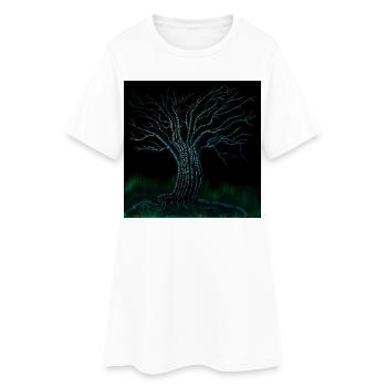 Arbre Binaer Benär - Robe T-shirt Femme - blanc - Devant