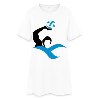 water-polo - Robe T-shirt Femme - blanc - Devant