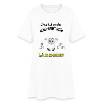 Costumes humains MBA Carnaval Laemmchen - Robe T-shirt Femme - blanc - Devant
