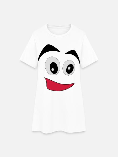 comic - Frauen T-Shirt-Kleid - Weiß