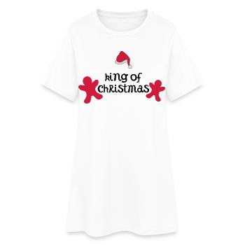 noël roi - Robe T-shirt Femme - blanc - Devant
