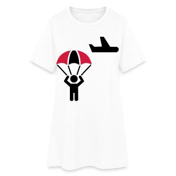parachutist - Women’s T-Shirt Dress - white - Front
