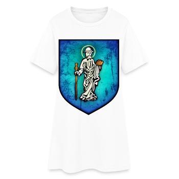 Olsztyn - Pologne - rustique - Robe T-shirt Femme - blanc - Devant