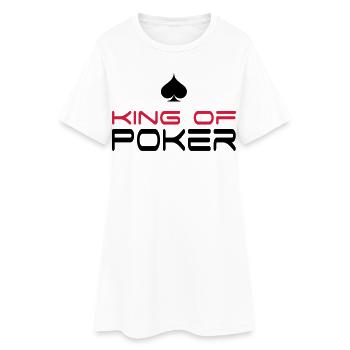 poker - Robe T-shirt Femme - blanc - Devant