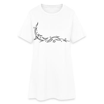 Tribal with stars - Women’s T-Shirt Dress - white - Front