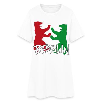 Berlin - Robe T-shirt Femme - blanc - Devant