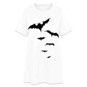 Halloween Fledermäuse, bats - Frauen T-Shirt-Kleid - Weiß - Vorne