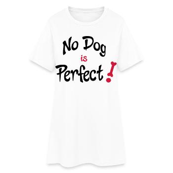 drôle de chien - Robe T-shirt Femme - blanc - Devant