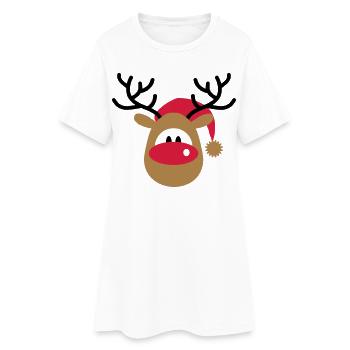 pur - Robe T-shirt Femme - blanc - Devant