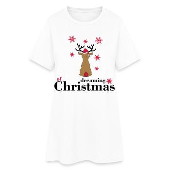 Jour de Noël - Robe T-shirt Femme - blanc - Devant