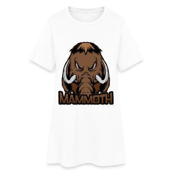 Mammouth diabolique mammouth - Robe T-shirt Femme - blanc - Devant