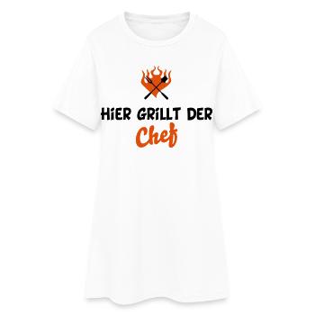 barbecue - Women’s T-Shirt Dress - white - Front