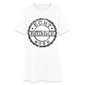  Rheinländer - Frauen T-Shirt-Kleid - Weiß - Vorne