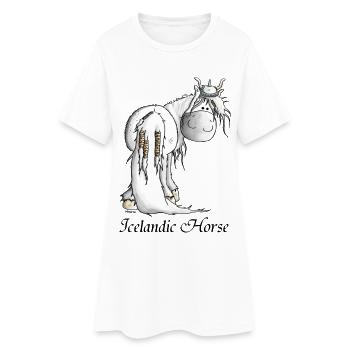Viking Islandais Cheval - Chevaux - Robe T-shirt Femme - blanc - Devant