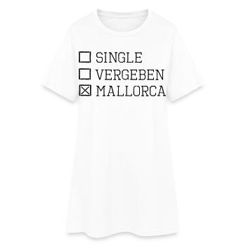Majorque fête unique vacances énonciation drôle - Robe T-shirt Femme - blanc - Devant