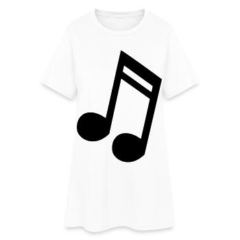 Musique de note de musique, musicien, instrument, chant * - Robe T-shirt Femme - blanc - Devant