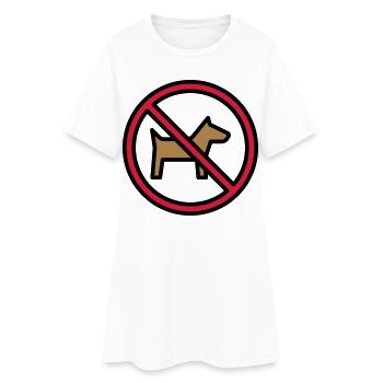 Cadeaux drôles pour les amoureux des chats - Robe T-shirt Femme - blanc - Devant