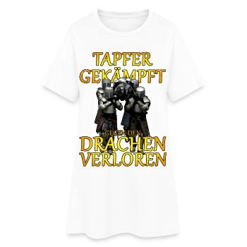 tapfer gekaempt JGA - Frauen T-Shirt-Kleid - Weiß - Vorne