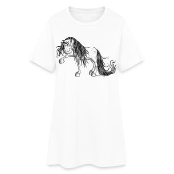 Andalusian Horse - Robe T-shirt Femme - blanc - Devant