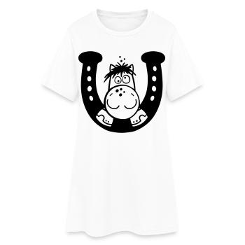 Cute Horse - Robe T-shirt Femme - blanc - Devant