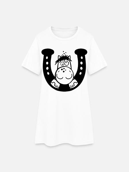 Cute Horse - Robe T-shirt Femme - blanc