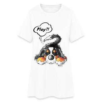 Bouvier bernois - Robe T-shirt Femme - blanc - Devant